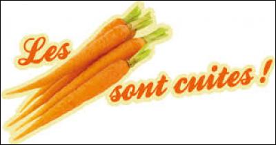 Que signifie l'expression "les carottes sont cuites" ?