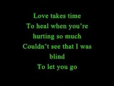 Qui a chanté "Love Takes Time" ?