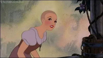 Anna, Elsa ! Ma belle-mère m'a forcée à me raser la tête... Elle pense que comme ça, je vais être moins belle... Elle est partie voir son Miroir magique pour lui demander :