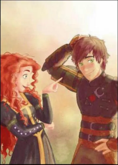 Comment s'appelle le nom de couple de Mérida dans le film "Rebelle" et Harold dans le film "Dragons" ?