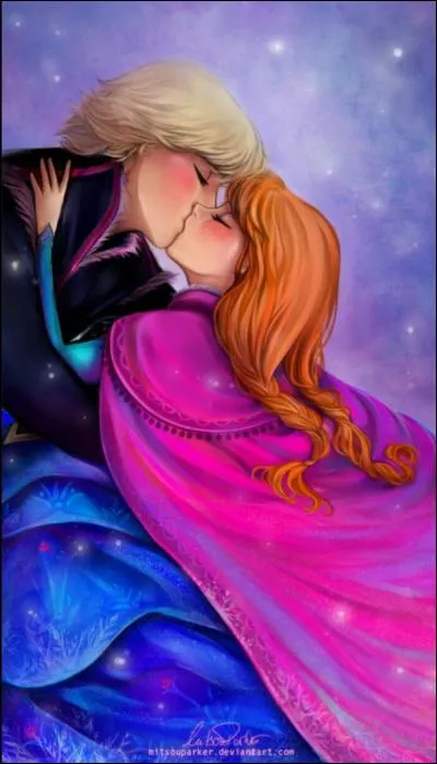 Anna et Kristoff du film "La Reine Des Neiges" forment le couple...