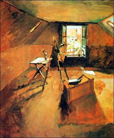 Qui a peint "L'atelier" ?