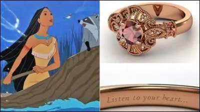 Je suis vraiment triste d'avoir perdu ma bague... Ma grand-mère a décidé de m'en fabriquer une autre. Elle s'appelle :