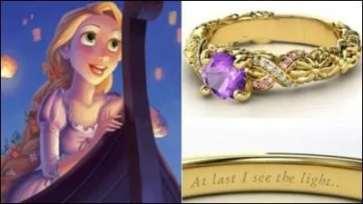 La mienne est toute jaune, mais j'ai écrit quelque chose à l'intérieur. L'anglais, c'est plus joli que le français. J'ai gravé : "At last I see the light". En français, quelle est la signification de cette phrase ?