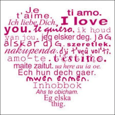 Quelle langue votre ami devra-t-il parler si vous lui dites "t'aimi" ?