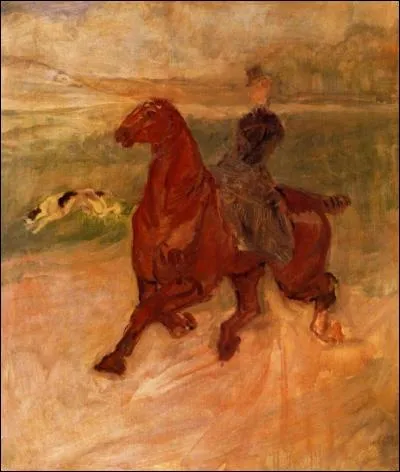 Qui a peint "Femme, cheval et chien" ?