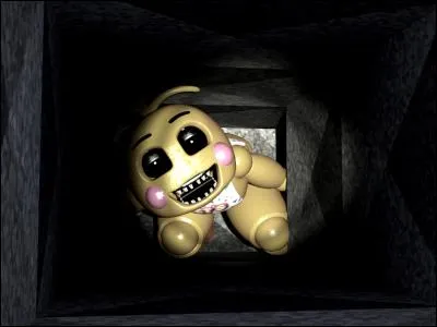 Qu'est-ce qui est marqué sur le bavoir de Toy Chica ?