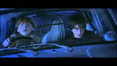 Avec quel objet volant Ron Weasley et ses deux frères Fred et George Weasley viennent-ils délivrer Harry, prisonnier dans sa chambre du 4, Privet Drive ?