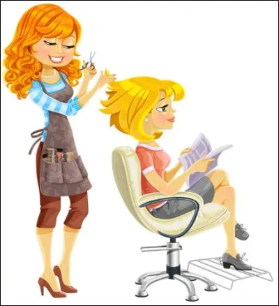 Ils nous coupent les cheveux, nous font de jolies coupes, on en ressort toujours satisfait (ou pas du tout ! ) What is this job ?