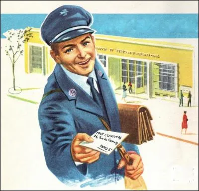 Ils nous distribuent le courrier et les colis envoyés par la poste. What is this job ?