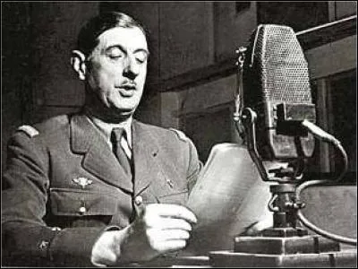 Compléter la date : Le ... juin 1940 = Appel du général de Gaulle.