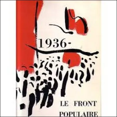 Qui était le président du Front populaire ?