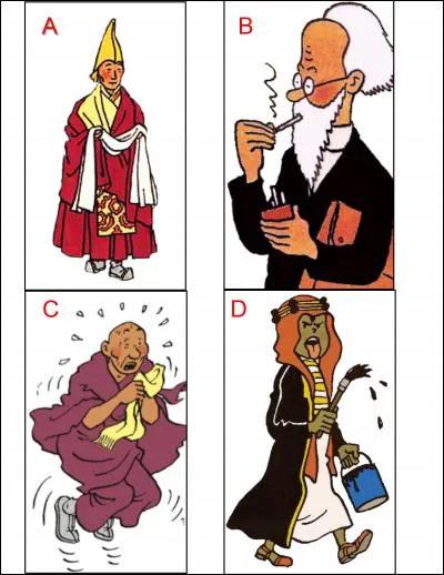 Halambique, un personnage des aventures de Tintin dans « Le Sceptre d'Ottokar » est représenté en :