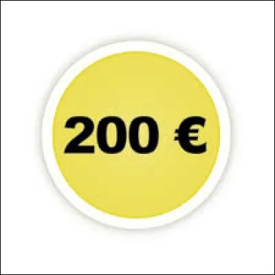 Quelle est la couleur du billet de 200 euros ?