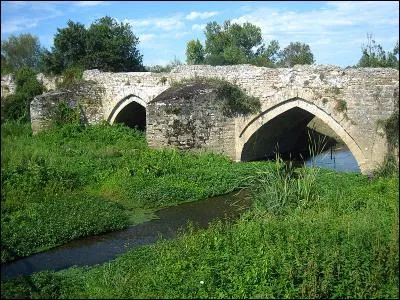 Que voyait-on au milieu du pont de Taizon sur le Thouet à la fin du XIIIème siècle ?