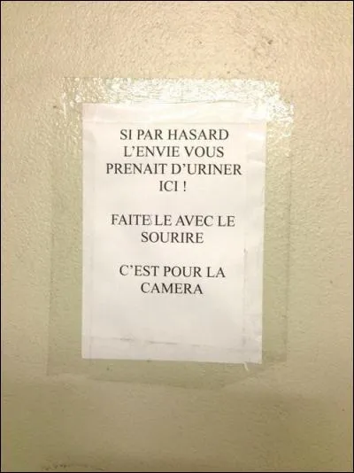 Vous pourrez sourire, mais uniquement si vous avez perdu "quelque chose" (c'est-à-dire n'importe quoi) : où irez-vous le réclamer ?