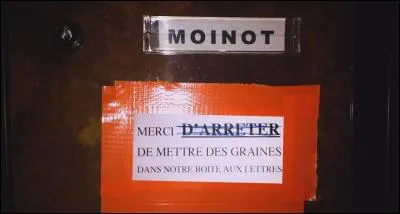 Et pan, sur le bec ! Bon, mais il y en a bien qui jettent des bouteilles par le vide-ordure... Où ça ?