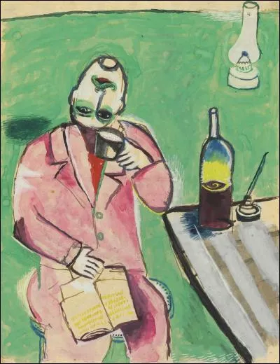 Qui a peint "Etude pour le poète à la tête renversée" ?