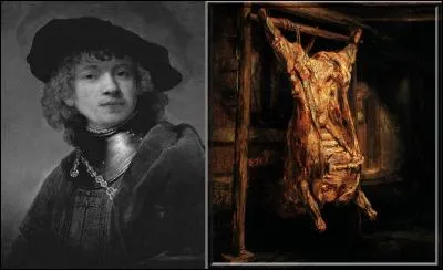 « ....... s'attaque à son Boeuf écorché somme si son pinceau était un couteau de boucher [....] l'on croit voir un martyr écorché et mutilé dans les affres de l'agonie.»