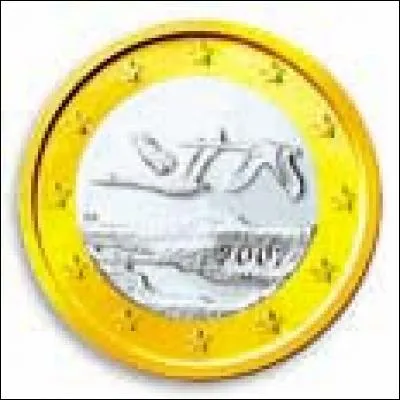 Quels oiseaux volent sur cette autre pièce de Finlande ?