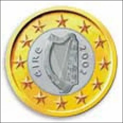 Quel instrument de musique figure sur toutes les pièces d'Irlande ?