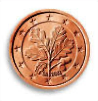 Que voit-on sur cette pièce d'Allemagne ?