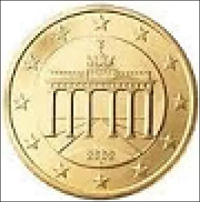 Quel monument voit-on sur cette autre pièce d'Allemagne ?