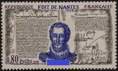 Histoire - Quel roi de France a promulgué l'édit de Nantes en 1598 ?
