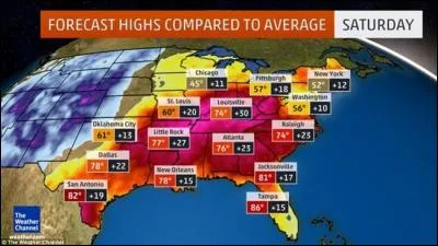 1988, USA : une vague de chaleur tue 7000 personnes ; jusqu'à quel chiffre sont montées les températures ?