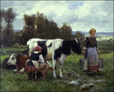 Son décès eut lieu un 3 avril, sa toile est une scène rupestre :