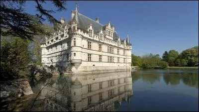 C'est un château un peu narcissique bâti sur une île de l'Indre.