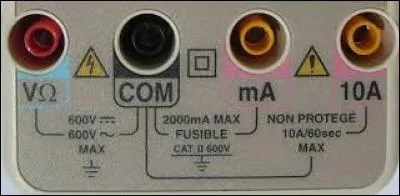 Quel borne utilise-t-on pour couper le courant ?