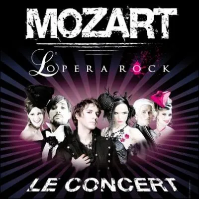 De quelle année à quelle année la troupe a-t-elle fait "Mozart, l'opéra rock le concert symphonique" ?