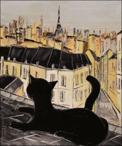 Dans quelle ville ce chat noir vit-il ?