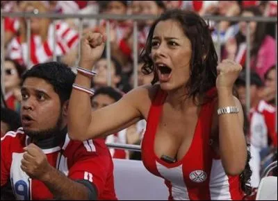 Larissa Riquelme, mannequin de profession, avait promis de poser nue en cas de victoire de son pays en quart de finale du mondial 2010. De quel pays ?