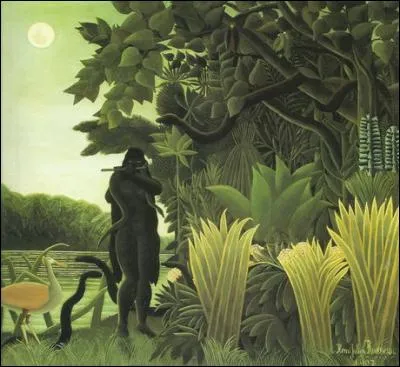 Qui a peint "La charmeuse de serpents" ?