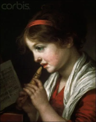 Qui a peint Fille avec flûte" ?