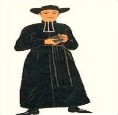 Pardon, curé, nous ne trouvons rien et nous avons négligé un endroit, pouvons-nous soulever votre ----- ? Pardonnez-nous mon Dieu !