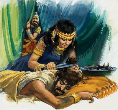 Elle trahira Samson après lui avoir coupé les cheveux, pour enfin appeler les Philistins qui lui crèveront les yeux. 
Qui est-elle ?