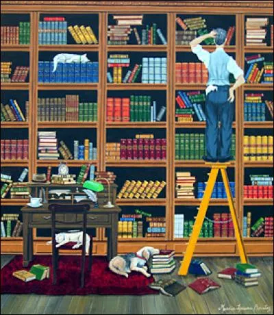 Combien de chats dorment sur les livres ?