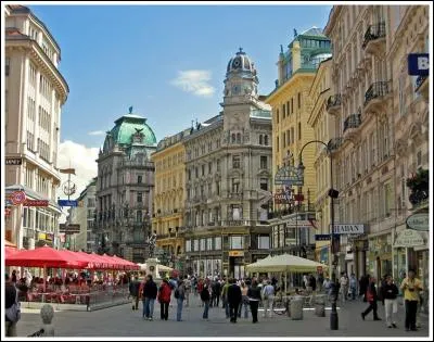 Cette place, la "Graben", est située au coeur de cette capitale, entre l'église Saint-Pierre et la cathédrale Saint-Etienne. Dans quelle ville êtes-vous ?