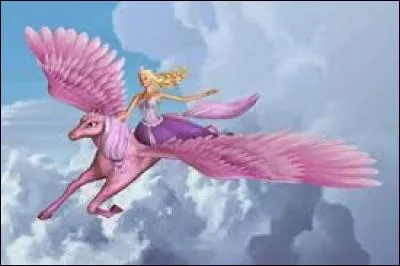 Dans "Barbie et le Cheval magique", comment s'appellent les personnages sur l'image ?