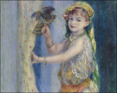 En 1882, quel artiste né à Limoges a peint ce tableau choisi pour être sur l'affiche de l'exposition thématique actuelle du musée Marmottan Monet ?