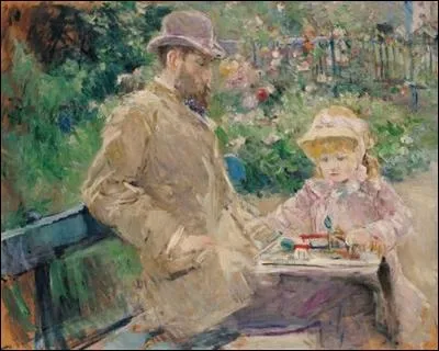 Berthe Morisot est l'auteur de cette toile peinte en 1881. Quels personnages sont représentés par l'artiste ?