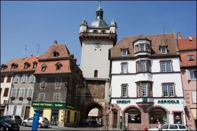 Quelle ville du Bas-Rhin, fortifiée par Vauban, située à proximité de la route des vins d'Alsace, abrite la tour des Sorcières et la tour de l'Horloge ?