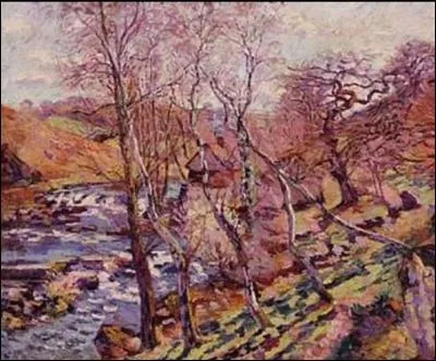 Qui a peint "Le moulin de Bouchardon, Crozant, au printemps" ?