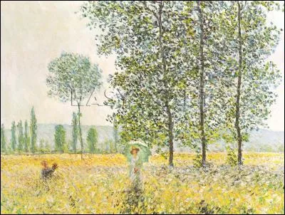 Qui a peint "Champs au printemps" ?