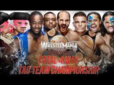 Pré-Show : Tag Team Championship : Fatal-4 Way Tag Team
Qui a gagné ?