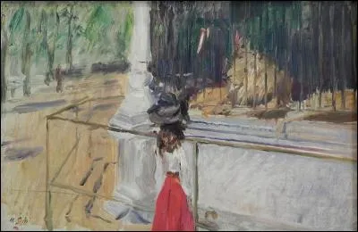 Qui a peint "Jeune fille devant la cage aux Lions" ?