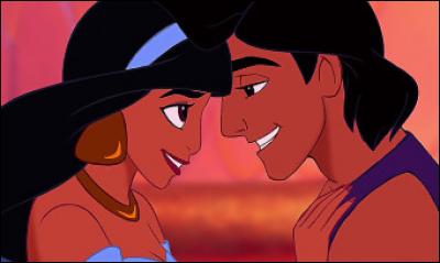 Quels sont les animaux d'Aladin et Jasmine dans le conte "Aladin" ?(2 reponses possibles)
